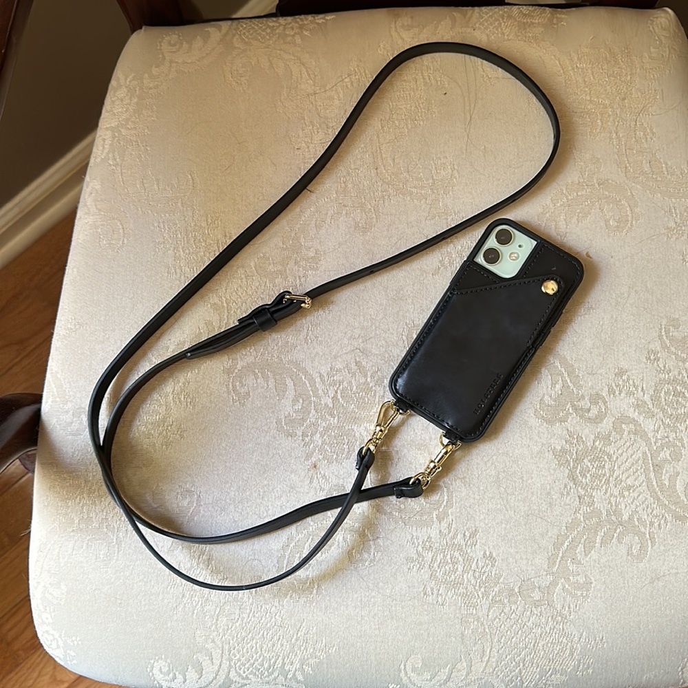 Holstere iPhone 12 mini patent leather crossbody case